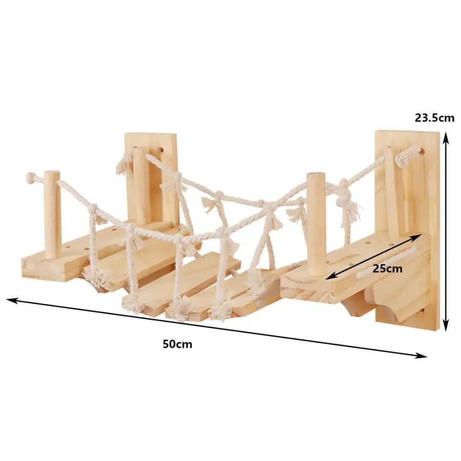 Wall Mounted Cat Climbing Shelves Cat House Cat Bridge Cat Hammock