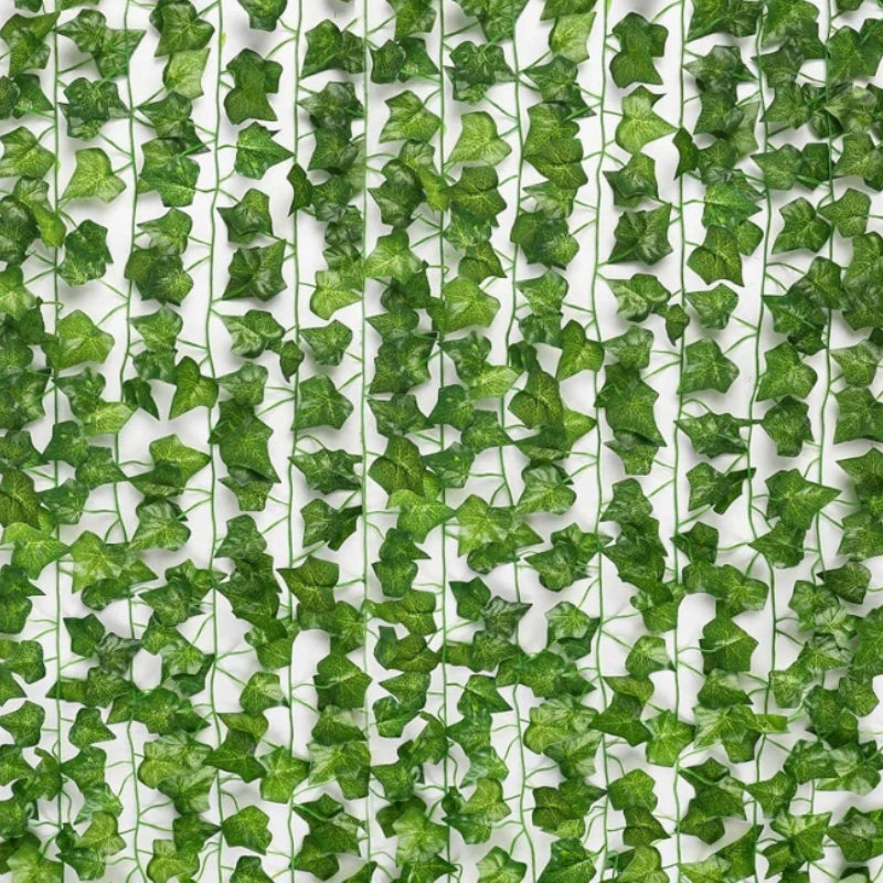 12pcs Artificial Plants Hanging Green Leaf - Fake Plant Vines Creeper