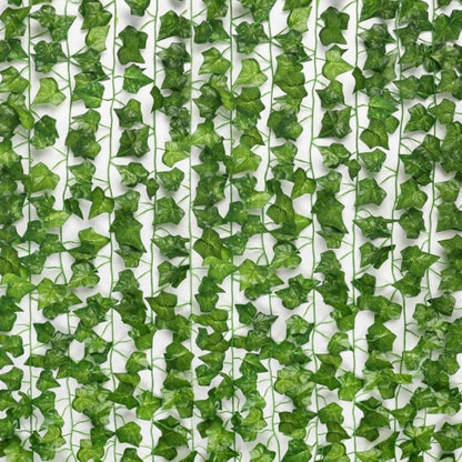 12pcs Artificial Plants Hanging Green Leaf - Fake Plant Vines Creeper