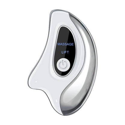 Electric Gua Sha Heated Device Red Blue Light Face Vibration Massager Scraping Board for Skin Rejuvenation Face Lifting Machine