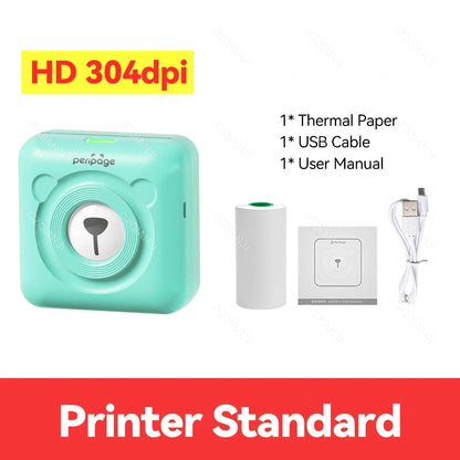 Peripage Mini Photo Printer with Carry Bag Case Paper Roll