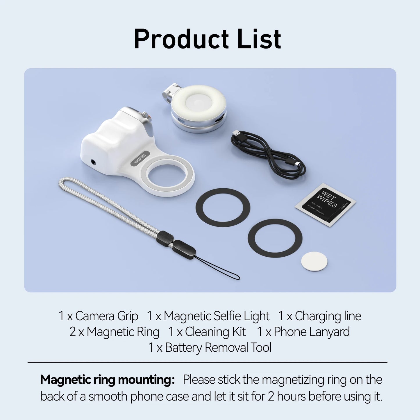 Magnetic Smart Phone Camera Hand Grip