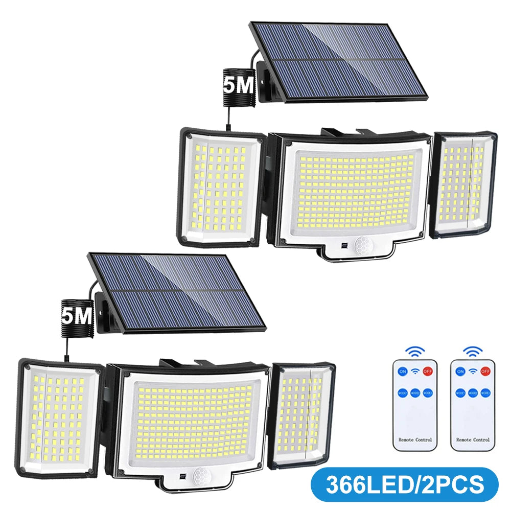 Waterproof Solar Outdoor security  Lights Motion Sensor