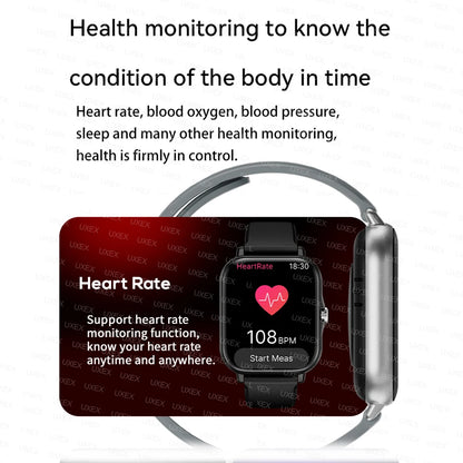 Smart Watch 1.83'' Full Screen Bluetooth Talk Blood Oxygen/Blood Pressure Monitor Smartwatch for women & men
