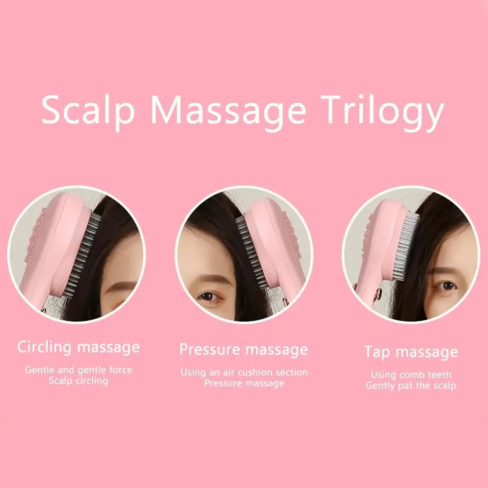 Retractable Hair Comb-Anti-Static Scalp Massaging & Detangling Brush for All Hair Types