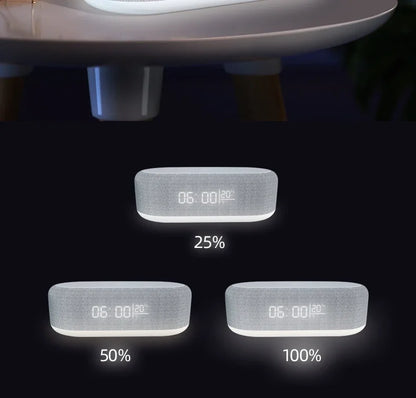 Alarm Clock Wireless Phone Chargers Lamp Night For iPhone 17 16 15 14 13 Fast Charging Dock