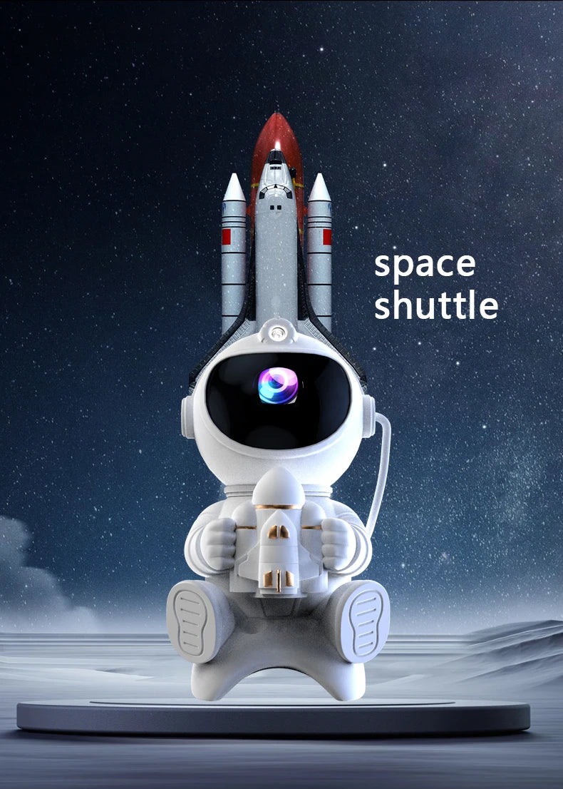 Astronaut LED Night Light Galaxy Star Projector Bluetooth Speaker Remote Control Timer 360° Adjustable Angle