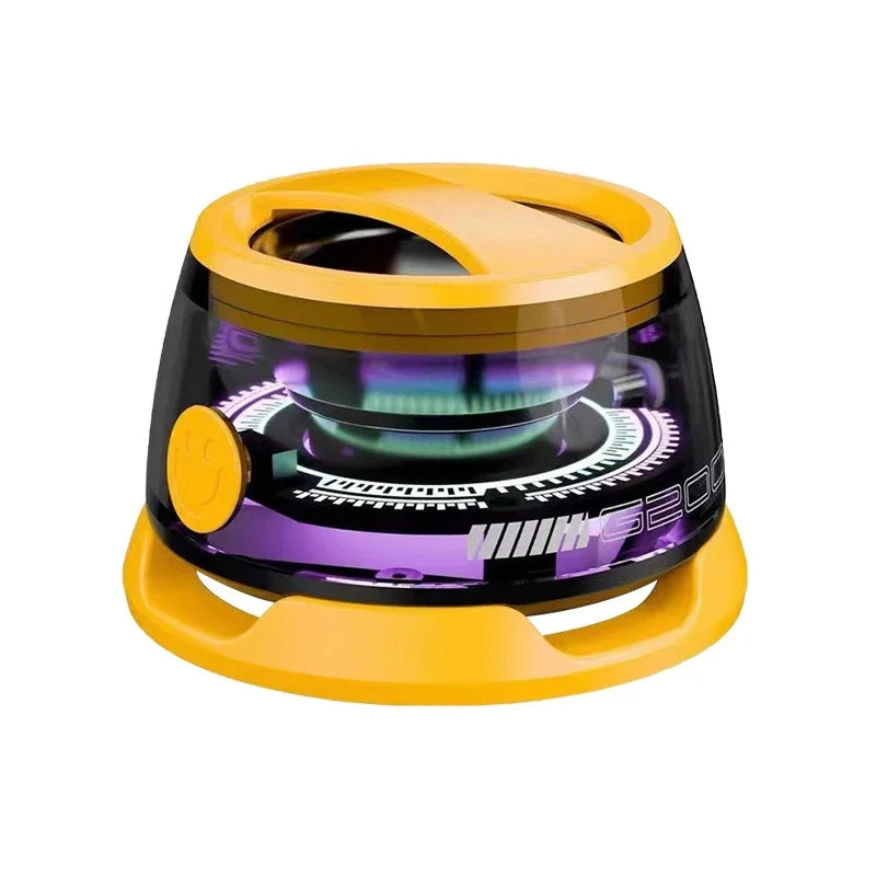 Portable Magnetic Bluetooth Speaker  with RGB Color Light and Phone Holder for IOS