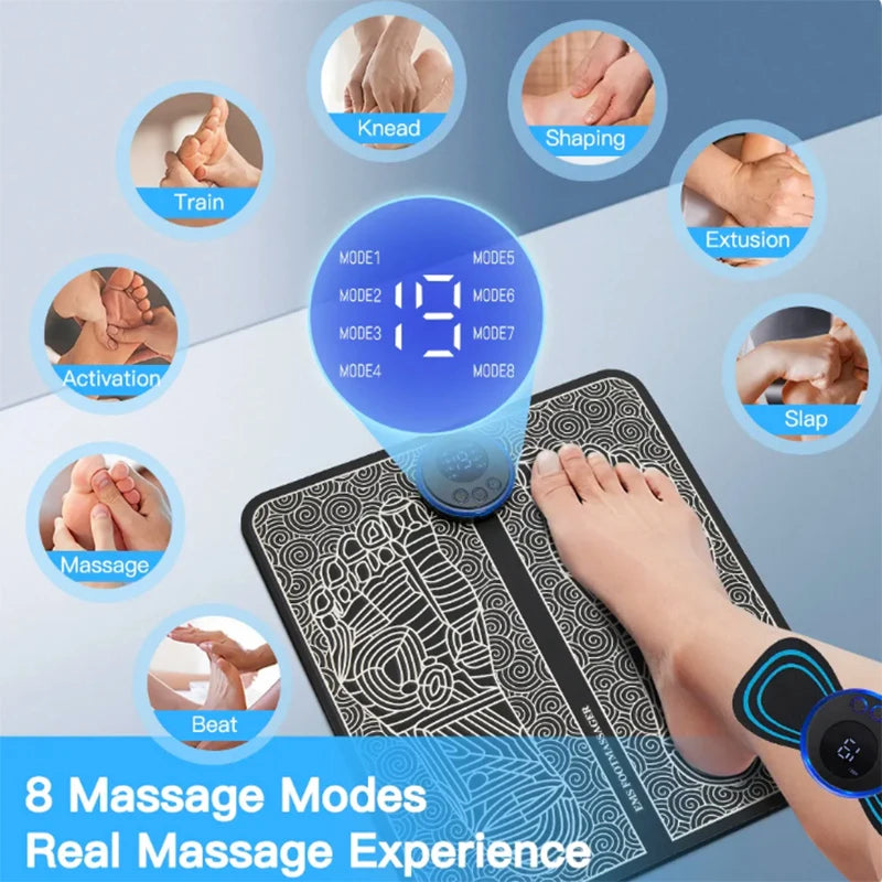 Electric Foot Massager Pad Muscle Massage Relaxation / Remote control/ Massage patch