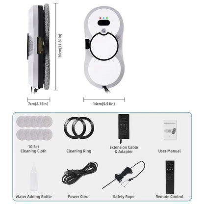 UPS Smart Robot Window Cleaner Vacuum Auto Clean Glass Windows Washer