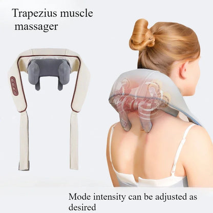New USB U-Shape Neck and shoulder Shiatsu Cordless Massager