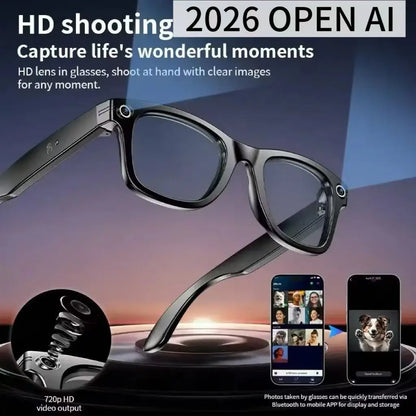 TOP 1 Meta AI Smart Glasses 13MP Camera Video Recording 100+ Languages Translation Sunglasses