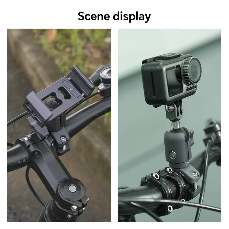 Motorcycle Mobile Phone Holder Sports Camera Quick Disassembly Anti-theft