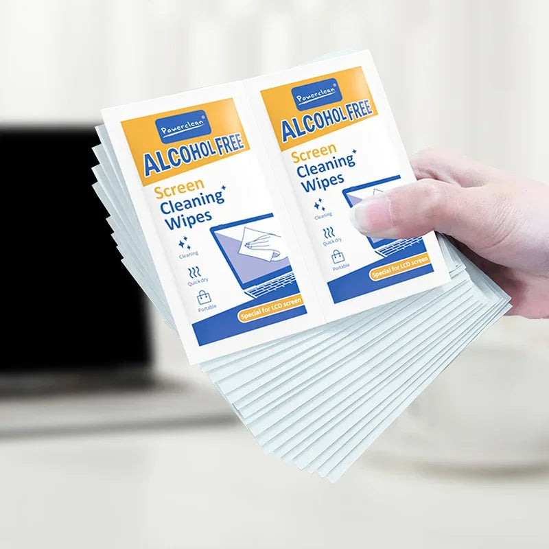 40 Pack PC Cleaners Wipes - Dry and Wet Screen Cleaning Cloths for screens
