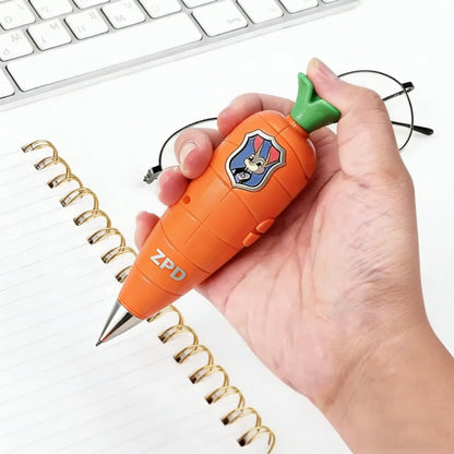 Zootopia 2 Carrot Recorder Pen (60-Second Mini Recorder) | 2-in-1 Judy & Nick Themed Kids’ Version | Movie Cosplay Prop & Gift