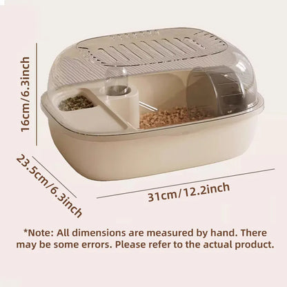 New Hamster Transparent Luxury Mini Villa Small Mouse Cage