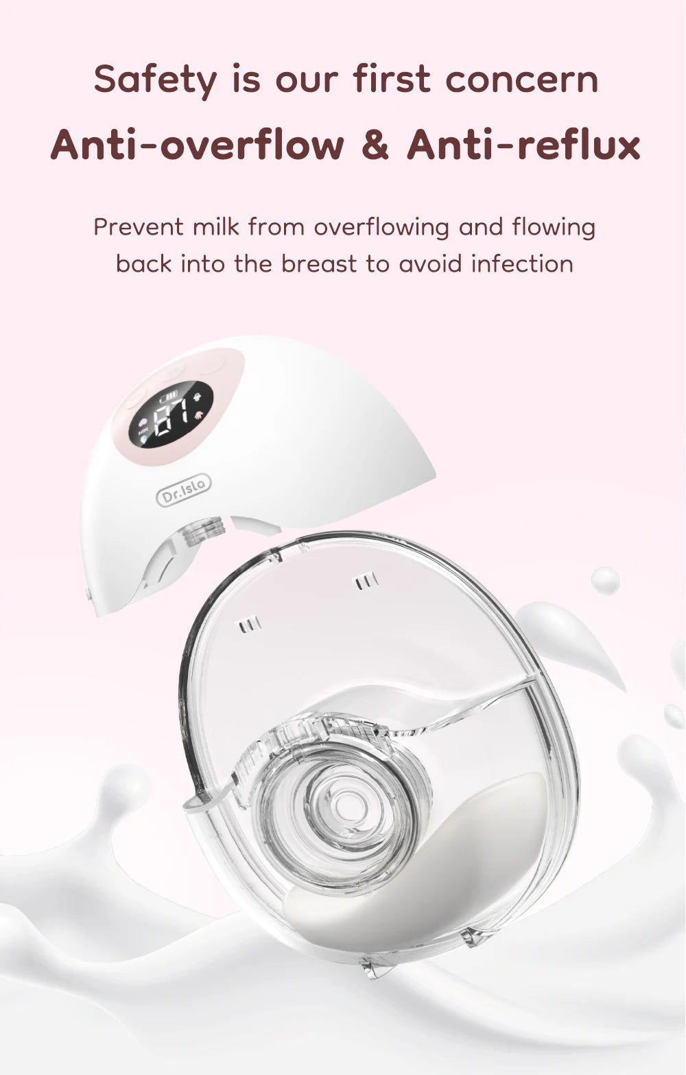 GREAT DEAL **1 PC MAMIJOY Wearable Electric Breast Pump 4 Modes  & 36 Suction levels - Silent Hands Free pump