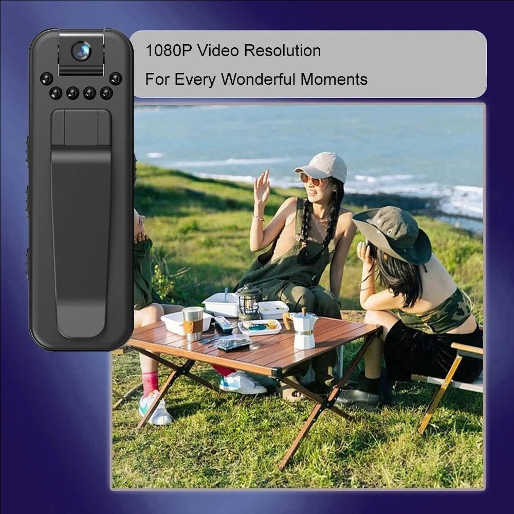 1080P HD Mini Camera Portable Digital Video Recorder- Camcorder Night Vision Body Cam Infrared