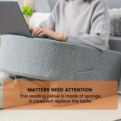 Large Reading Pillow, Memory Foam Bed Rest Pillow for Reading, laptop