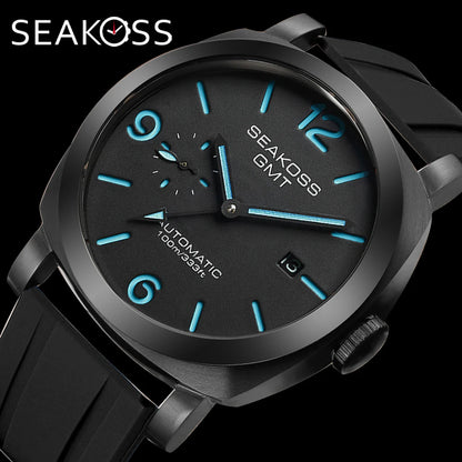 SEAKOSS GMT Men‘s Diving Automatic Mechanical Watches Seagull ST2557