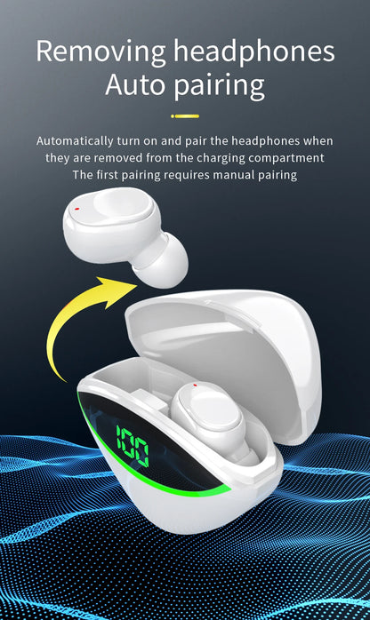 Wireless Bluetooth 5.3 Headset Earphones With Mic Smart Touch Headphones In-Ear Noise Reduction Earbuds