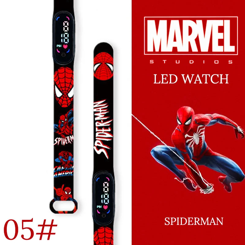 New Spiderman Kid's Waterproof Watches  Digital Watch Boys LED Clock