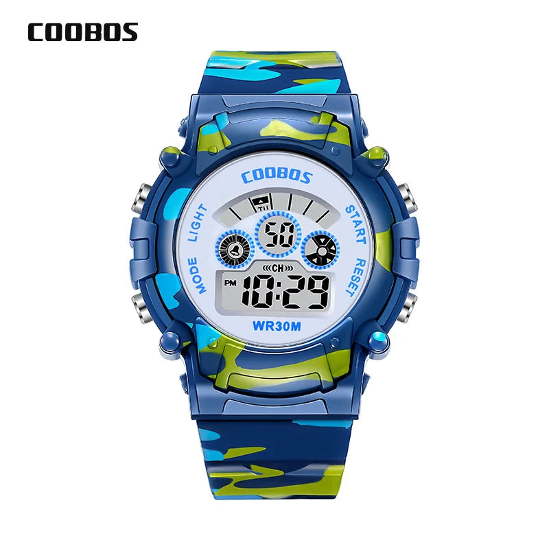 Digital LED Luminous Waterproof Watch for Kids Multi-function