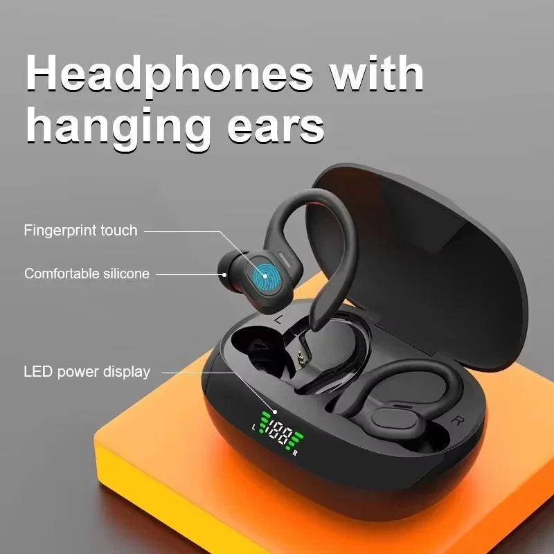Wireless Sport TWS Earphones HiFI Stereo Waterproof Headset With Mic