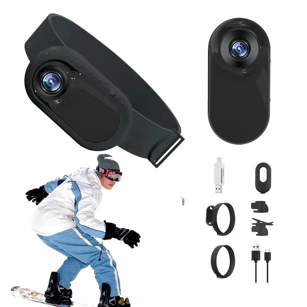 0.96 inch Mini Pet Collar Camera USB Rechargeable HD 1080P LCD Display Lightweight Pet Sport Camera Support Video and Photo Func
