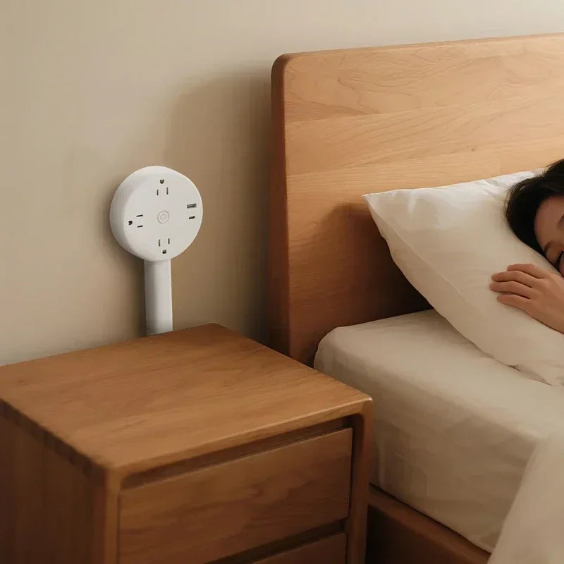 Power Outlets Adjustable Extender Rotates Electrical Outlet