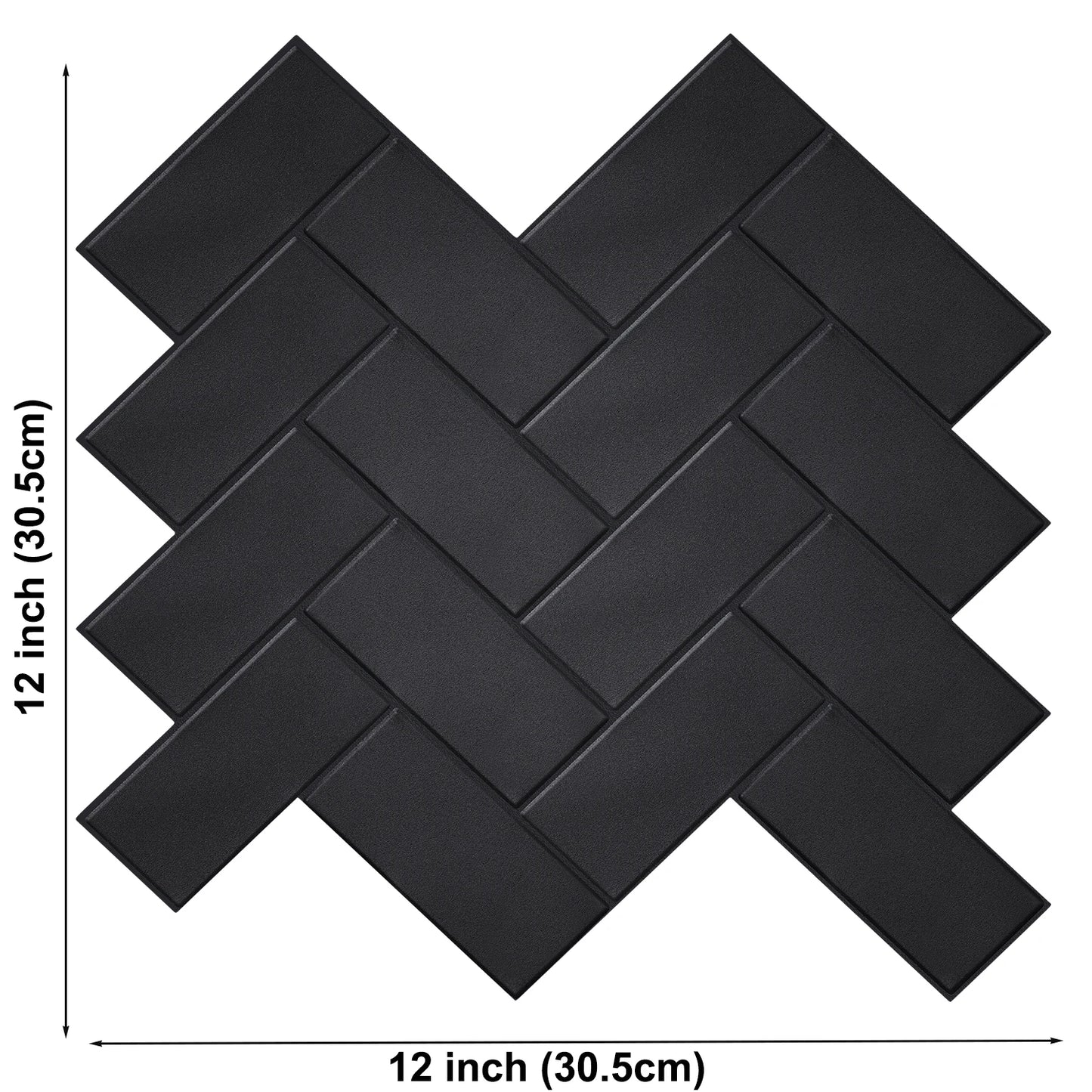 10pcs 3D Tile Self-Adhesive Wall Stickers - Heat-resistant And Waterproof