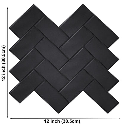 10pcs 3D Tile Self-Adhesive Wall Stickers - Heat-resistant And Waterproof