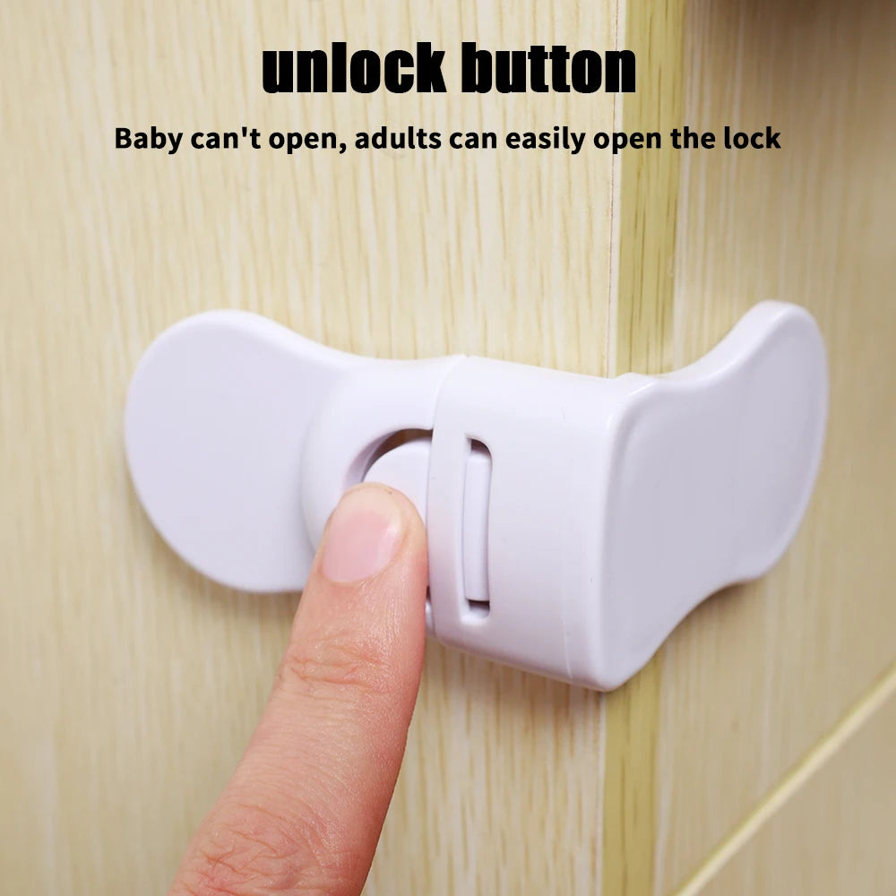 1-5pcs Baby Multifunctional Safety Locks Anti-opening Cabinet