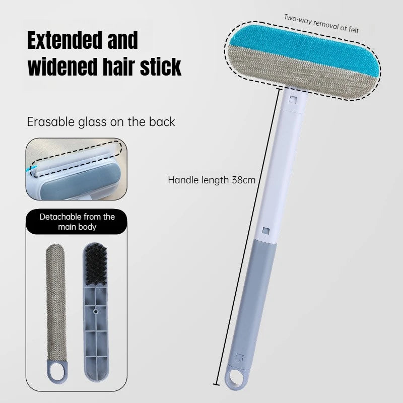 Long Handle Pet Hair Remover Brush Static  Hair Cleaner for Carpets