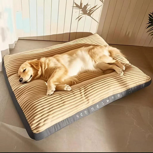 Big Dog Mat Corduroy Pad for Medium Large Dogs Oversize Pet Sleeping Bed Big Thicken Dog Sofa Removable Washable