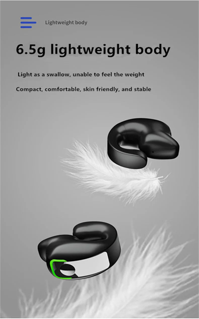Earphone Clip Wireless Bluetooth Sport Noise Canceling