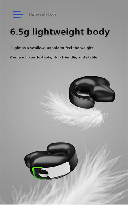Earphone Clip Wireless Bluetooth Sport Noise Canceling
