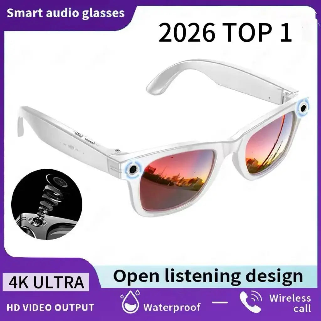 TOP 1 Meta AI Smart Glasses 13MP Camera Video Recording 100+ Languages Translation Sunglasses