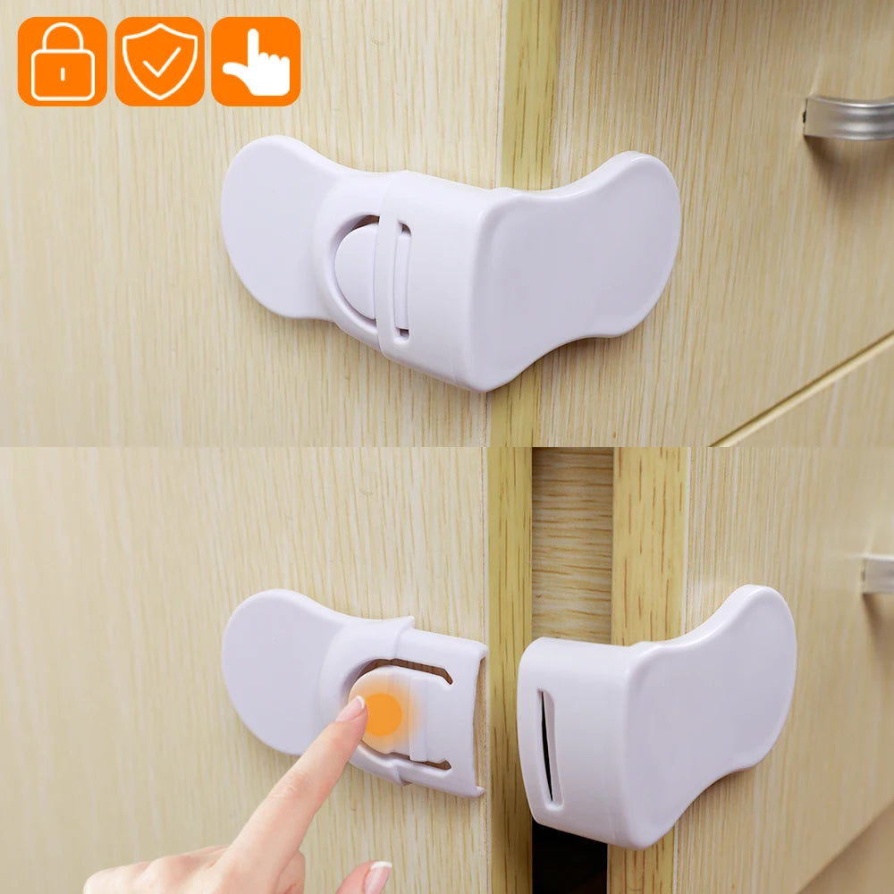 1-5pcs Baby Multifunctional Safety Locks Anti-opening Cabinet