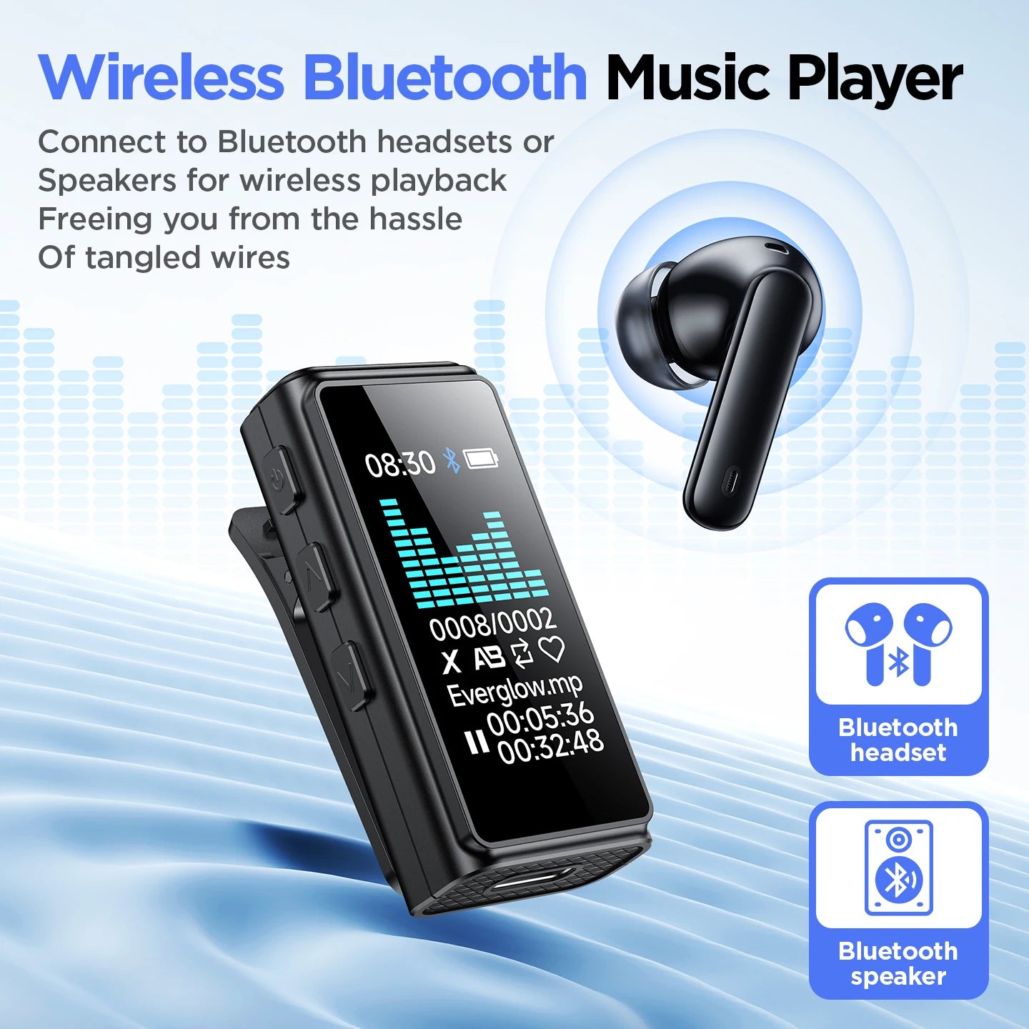 Mini Portable Voice Recorder with Clip  - for Meetings/Lectures/Interviews