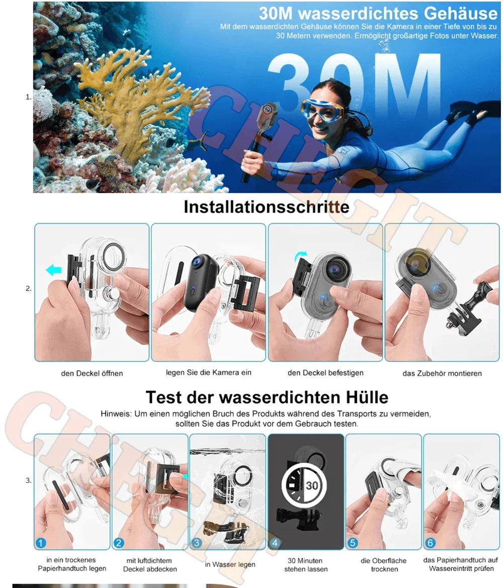 4K HD  Mini Recorder Finger WIFI Action Camera Lightweight