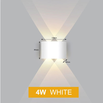 Aluminium LED Wall Lamp Waterproof Garden Balcony Lighting