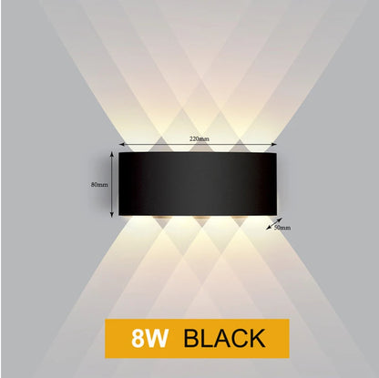 Aluminium LED Wall Lamp Waterproof Garden Balcony Lighting
