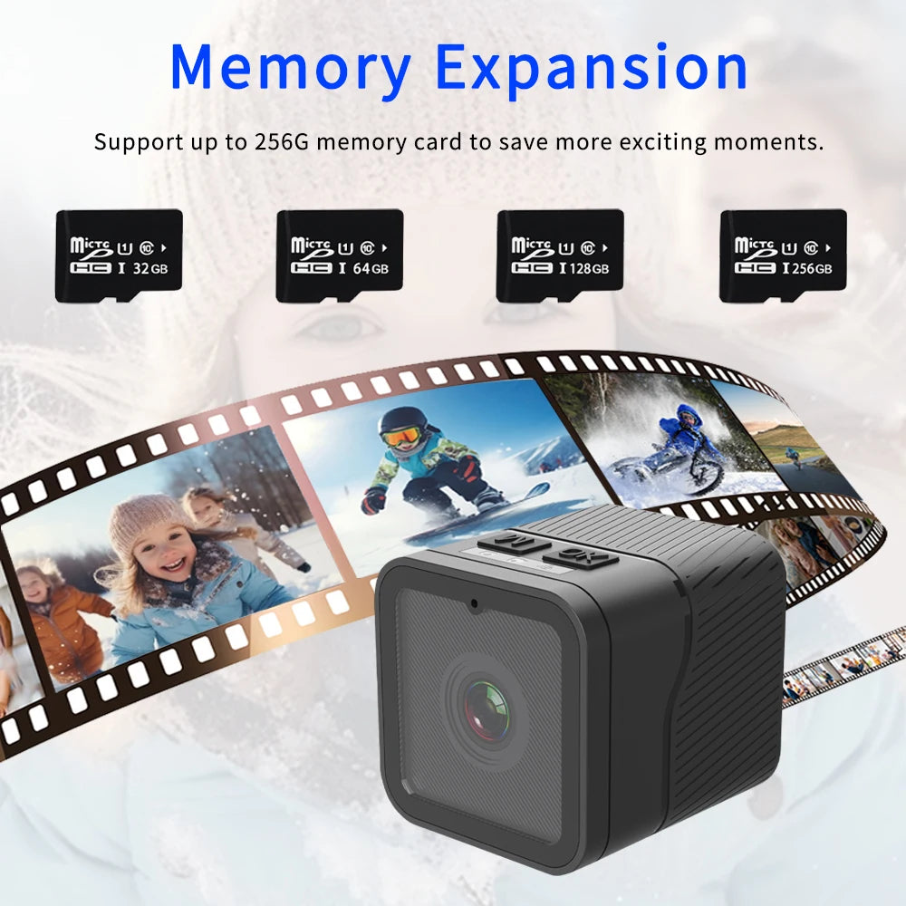 Mini Action Camera HD 1080P Outdoor Video Audio Recorder Dash Cam
