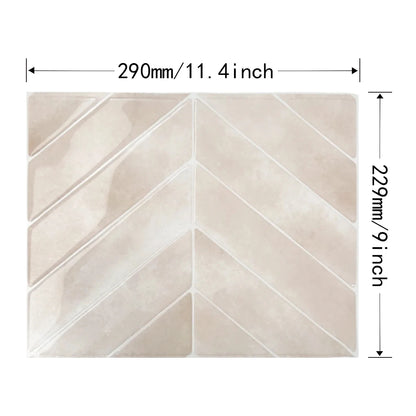 3D self-adhesive wall stickers, waterproof and easy to clean, suitable for kitchen, bathroom, living room, dining room, etc.