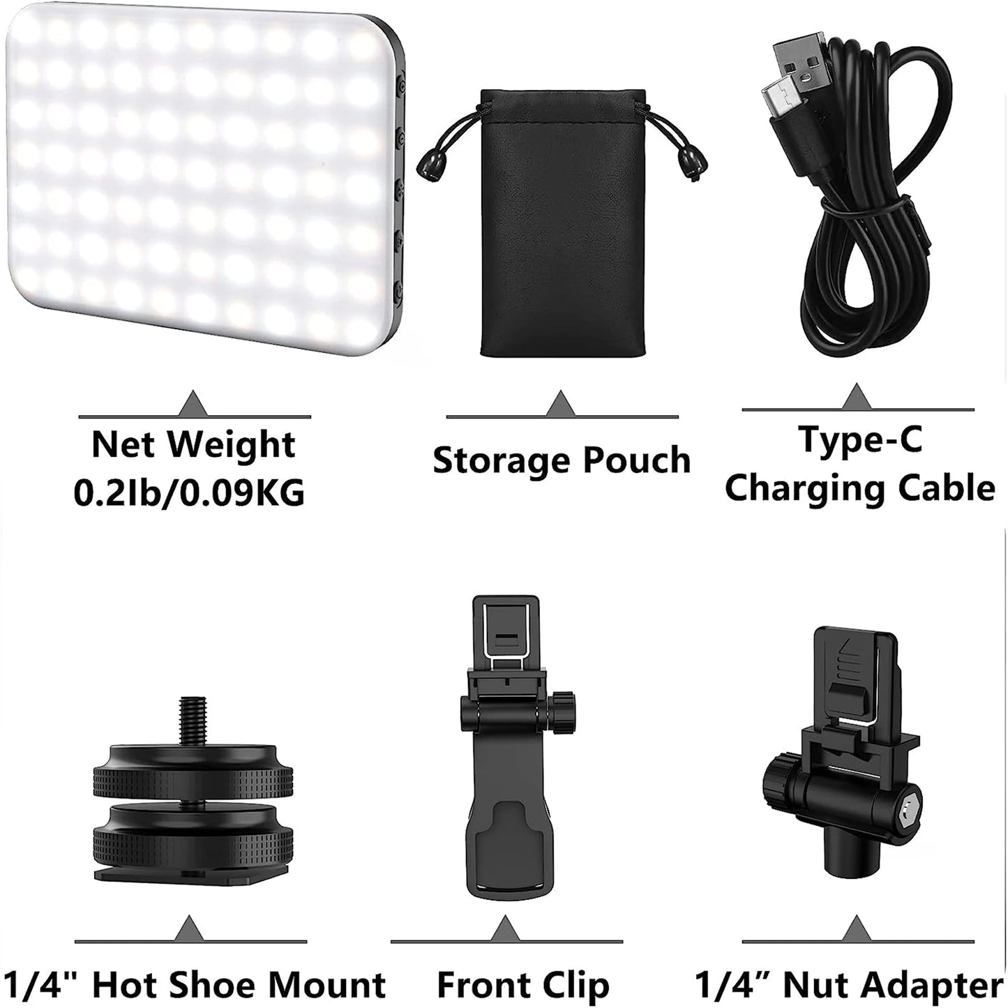 LED Selfie Light 60 High-quality for cell phone, 7 Light Modes
