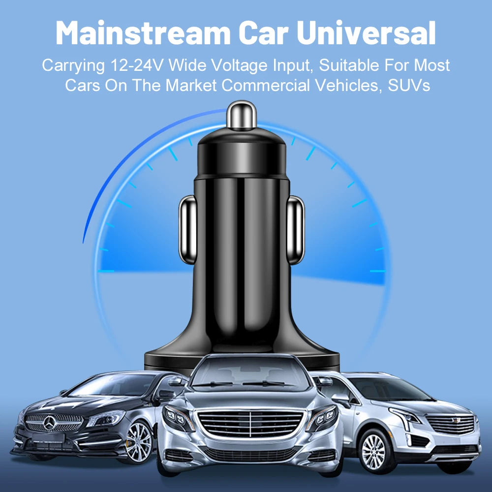 Vumpach 5 Ports USB Car Charge 250W Quick 7A Mini Fast Charging For iPhone