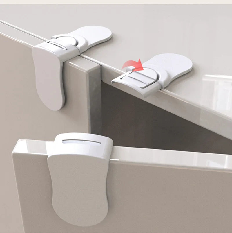 1-5pcs Baby Multifunctional Safety Locks Anti-opening Cabinet