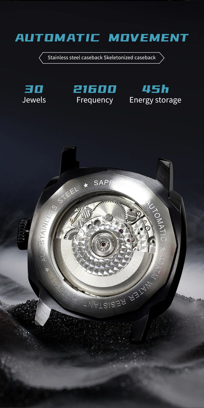 SEAKOSS GMT Men‘s Diving Automatic Mechanical Watches Seagull ST2557