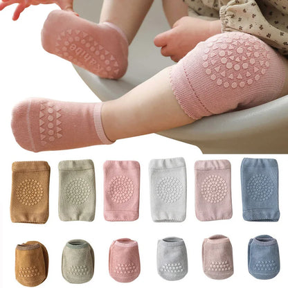 Baby Knee Pads Socks Set- Anti Slip Socks Kneecap Kid Crawling